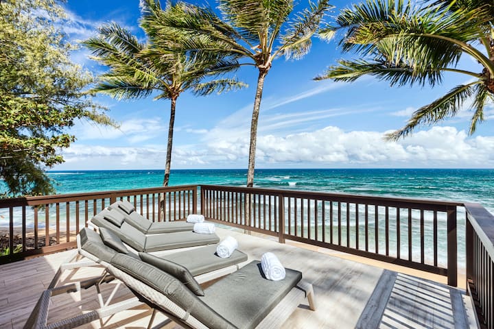 Haena Beach House: Luxe Beachfront Amazing Views
