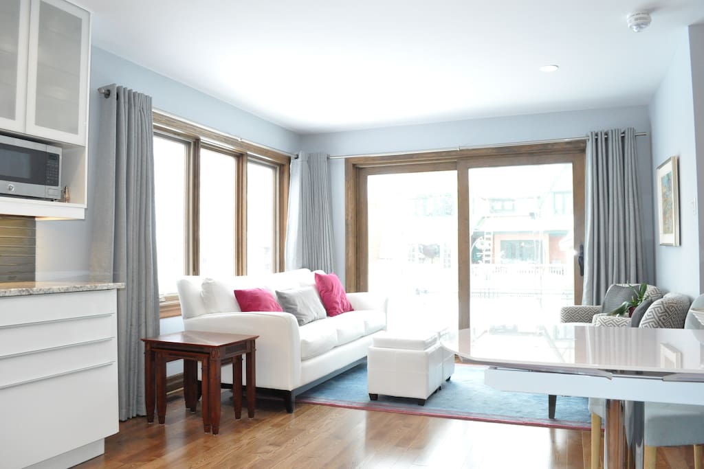 View from the Dining Area to the Living Room.