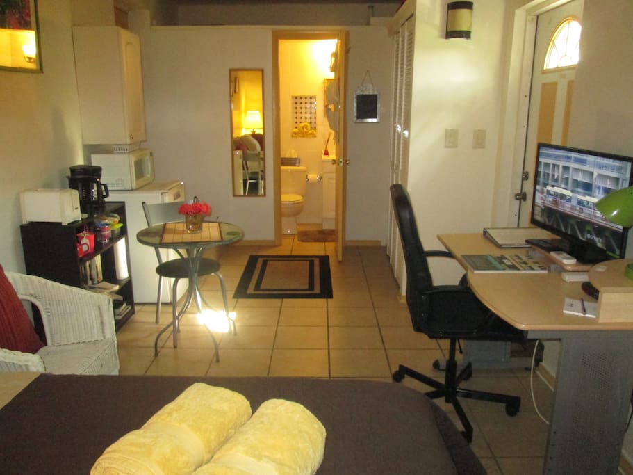 Another view of your room at our place.