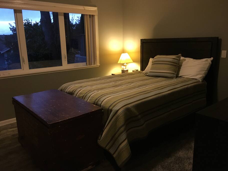 The masterbedroom with territorial views as well as some city views