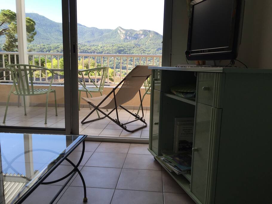 Vue depuis le séjour de l'appartement