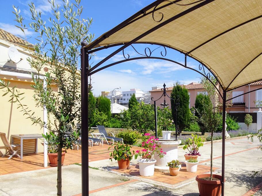 Lovely patio with a dwell