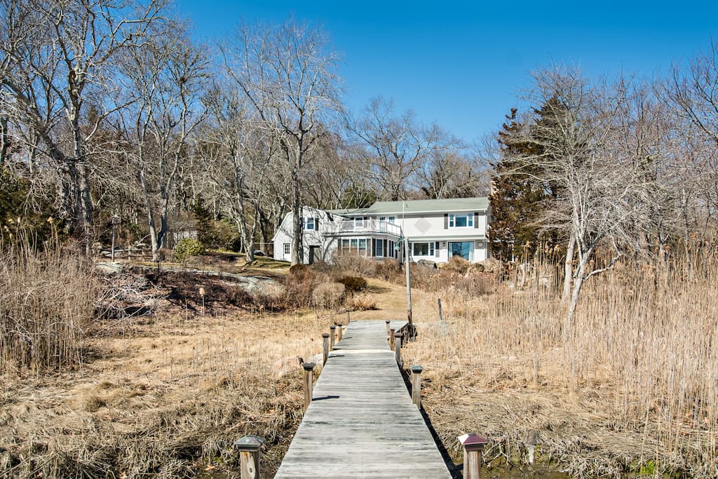 View of the house from the dock