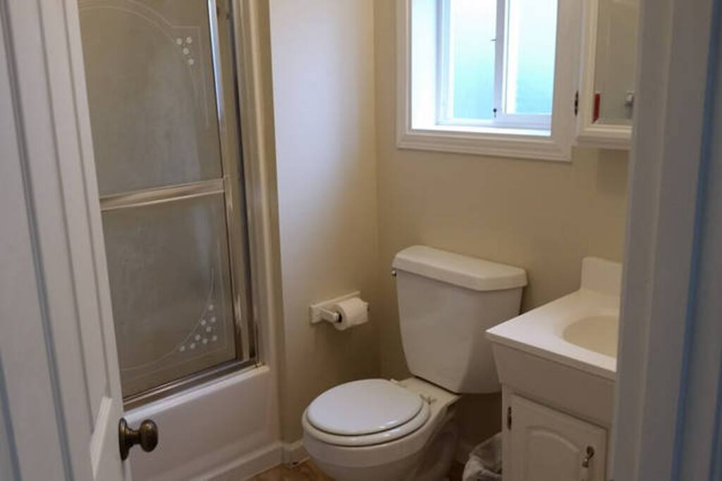 Your clean, modern, fully-stocked bathroom.
