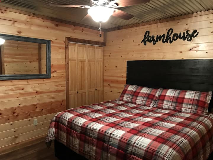 King size bed in Bedroom 1