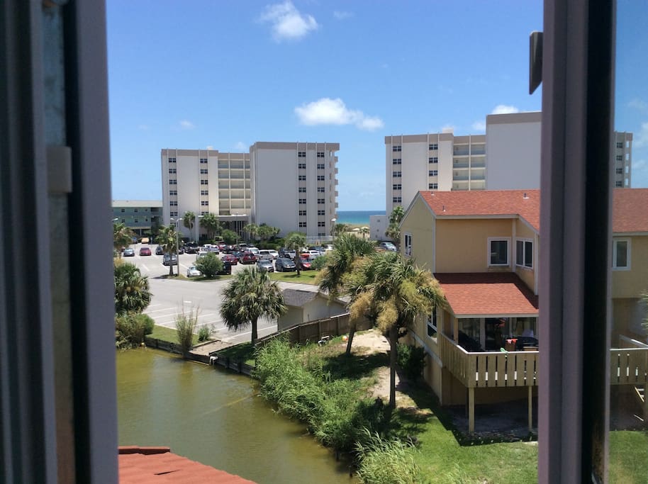 View of gulf from master bedroom.