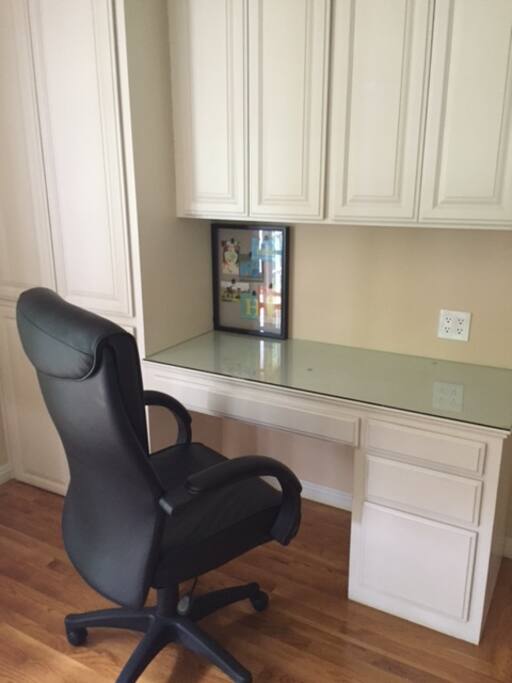 Desk and workspace