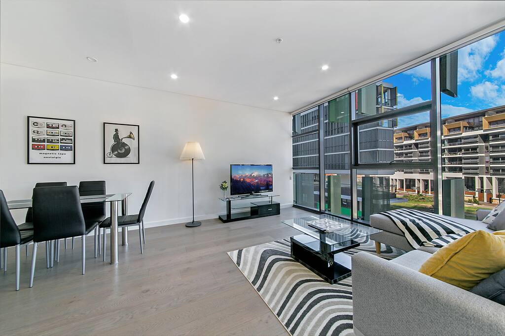 Modern Living Area with Beautiful Artworks