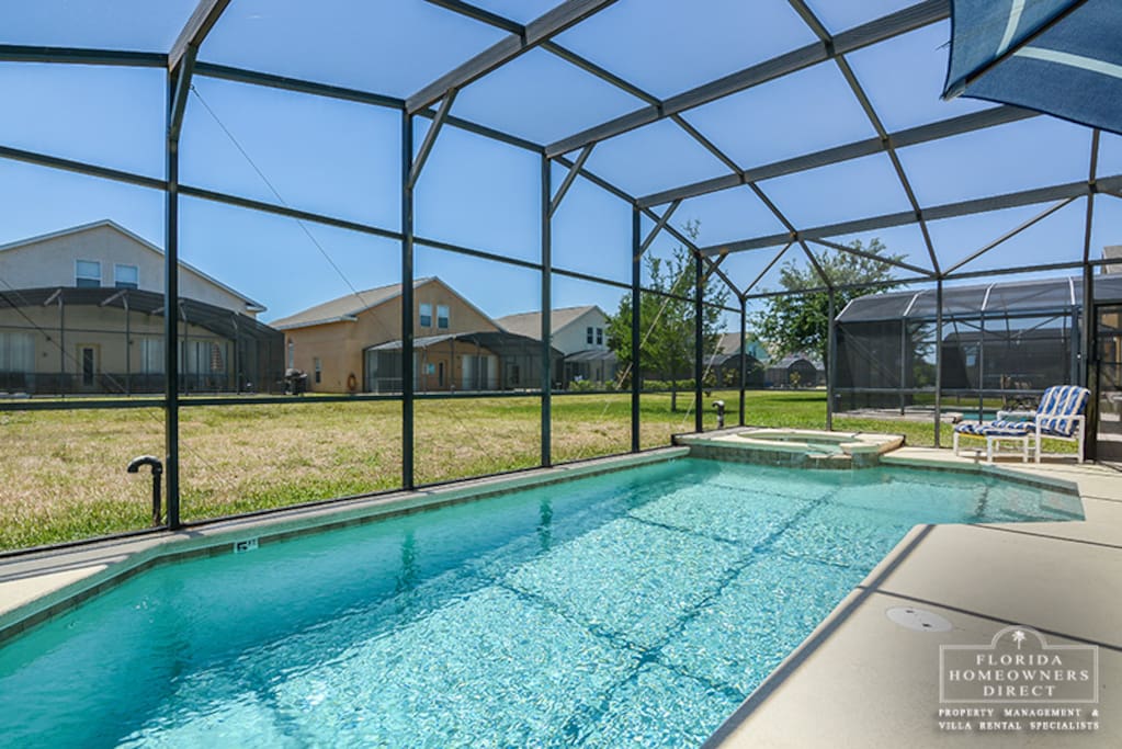 Another view of the amazing private pool with spa attached get it heated just ask us