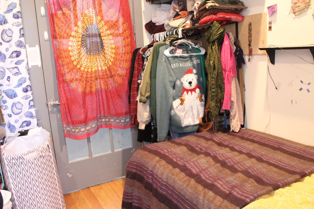 clothes will be removed from rack when you arrive