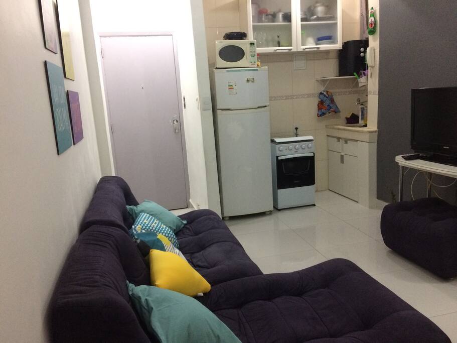 Sala e cozinha americana