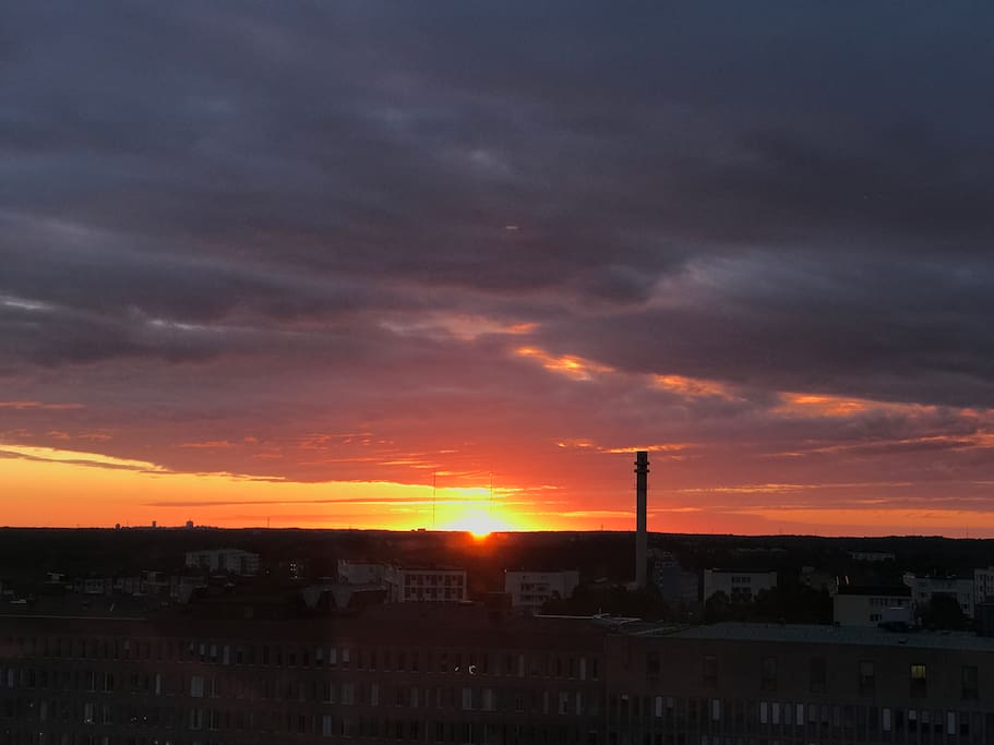 Soluppgång från vardagsrummet
日出
