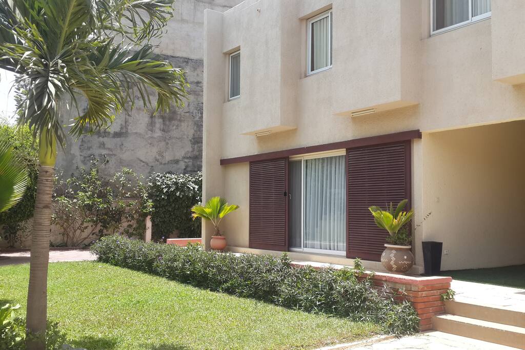 Façade de la villa