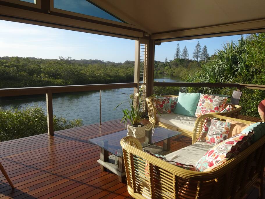 Relax and unwind every day on the verandah and drink in the daily peace