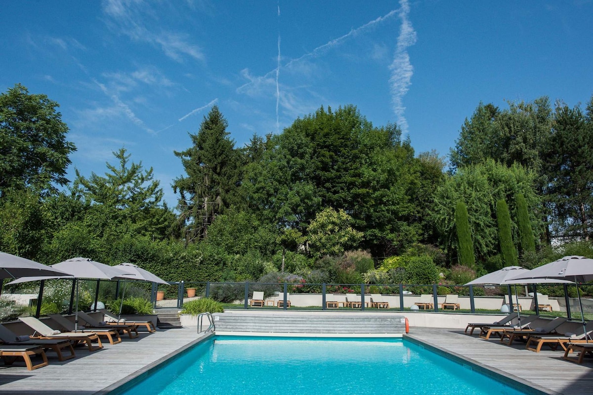 Studio Confort Vue Parc - Proche Genève