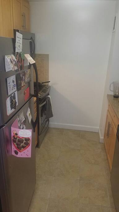 Stainless steel appliances and kitchen gadgets for your use including blender & french press for coffee