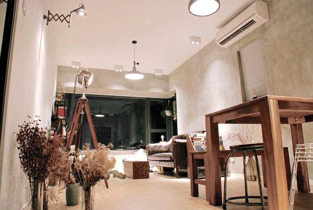 Well-lit living room with stylish furnishings