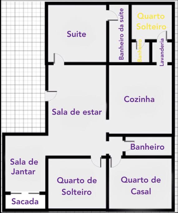 planta do apartamento