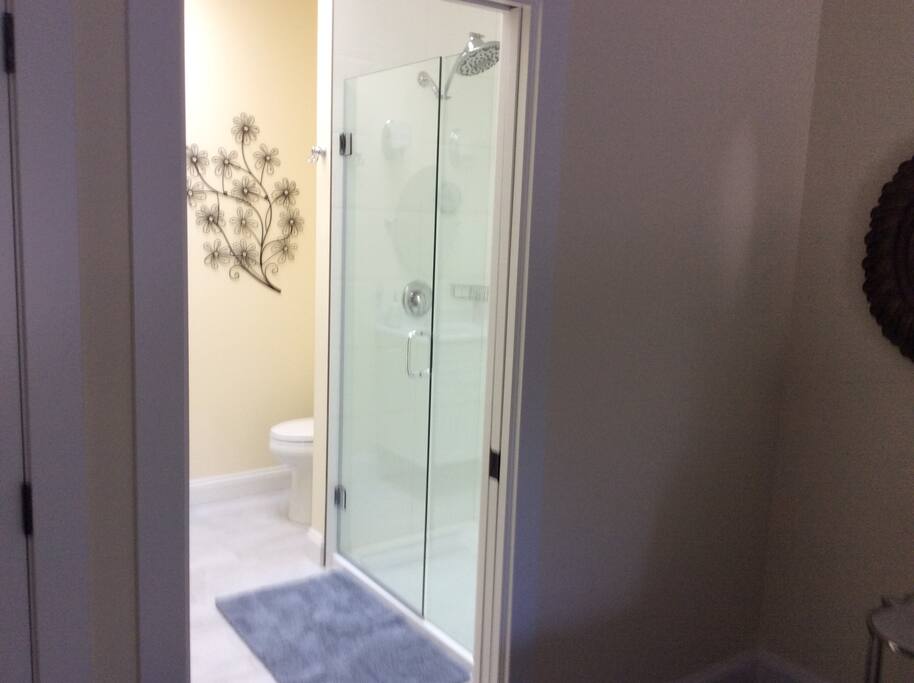 Large private bathroom is yours to enjoy.