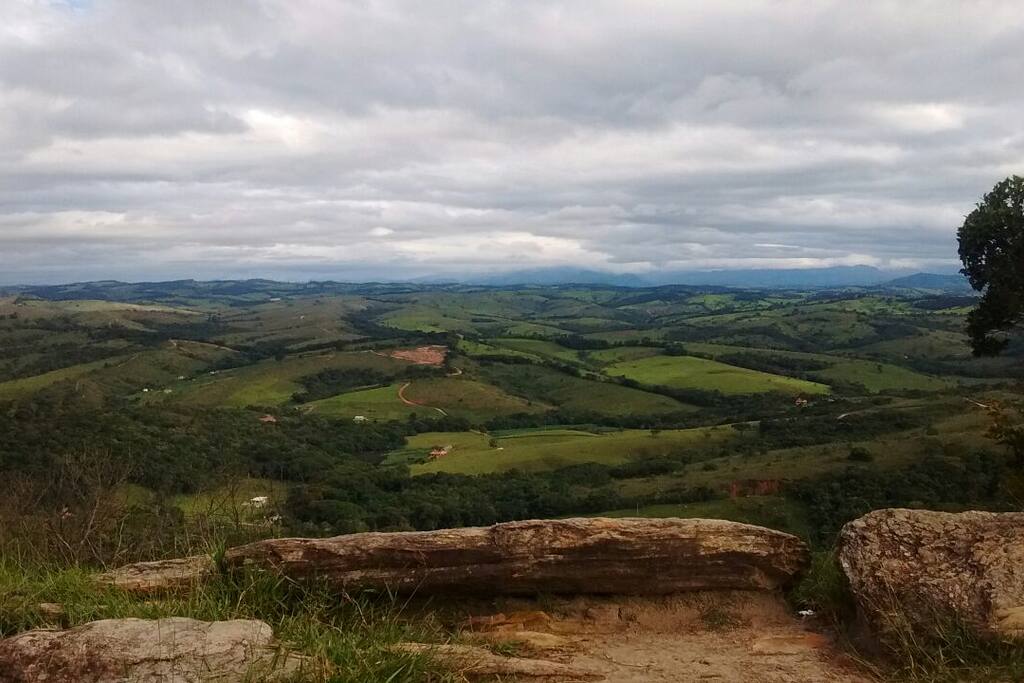 Vista da pedra do disco