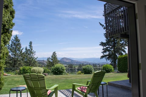 Popular Airbnb listing: Terrific Views - Patio - Private Entrance in West Kelowna