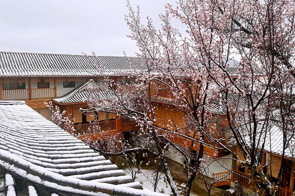 酒店雪景