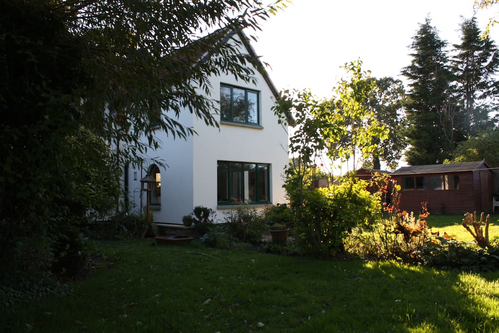 Back view of the house and garden.