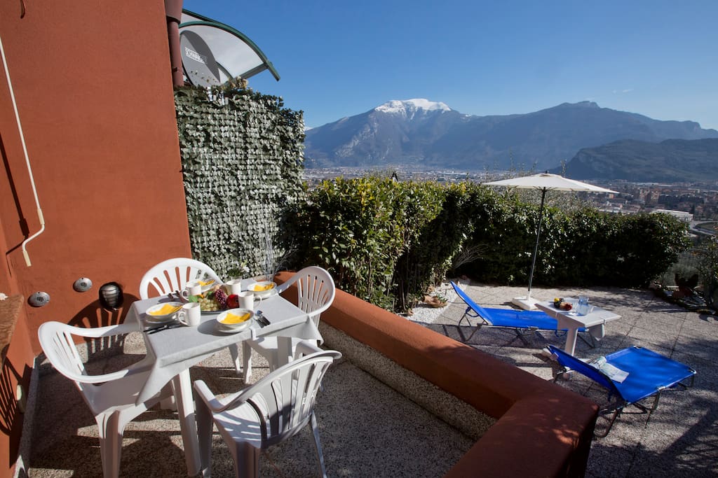 The wonderful view from the terrace