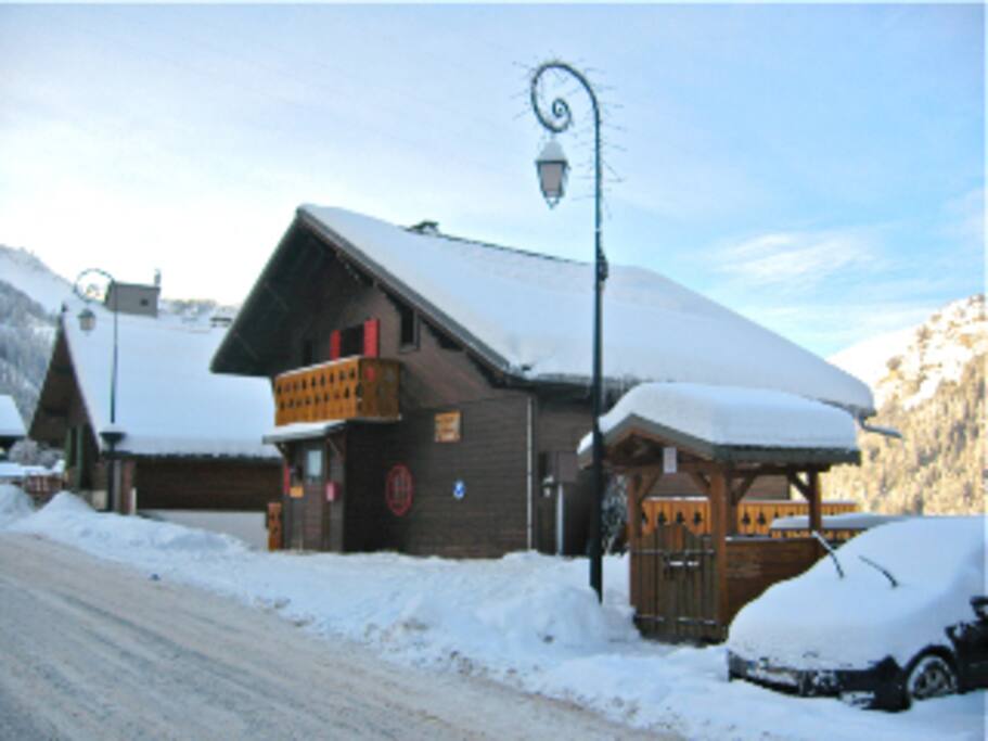 Rear of Chalet on Roadside