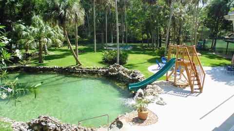 Private River Escape!  The Backyard Manatee Club.