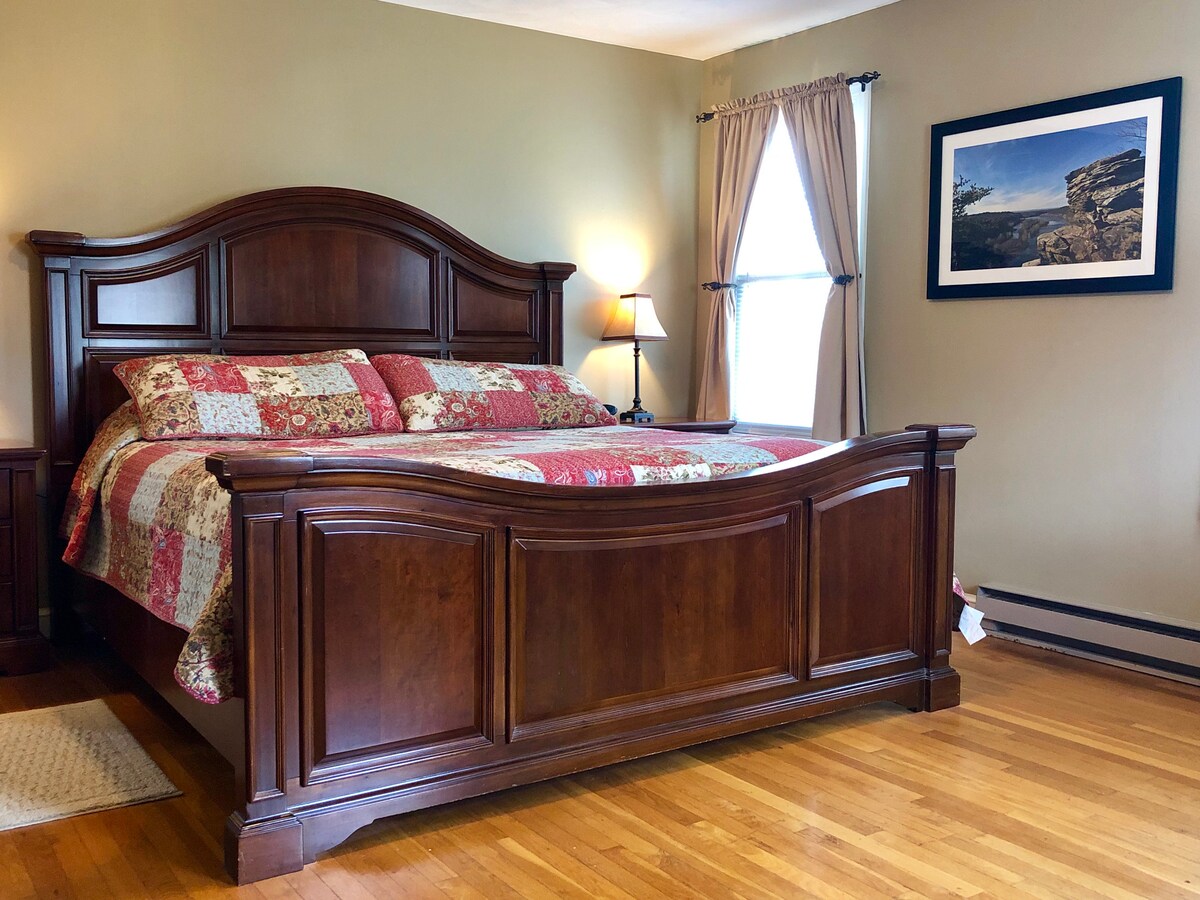 Master bedroom with king bed