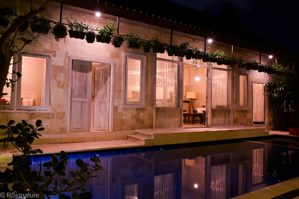 Villa at night