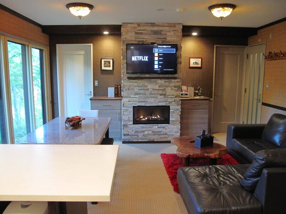 Canadian Gar Fire place with unlimited Netflix