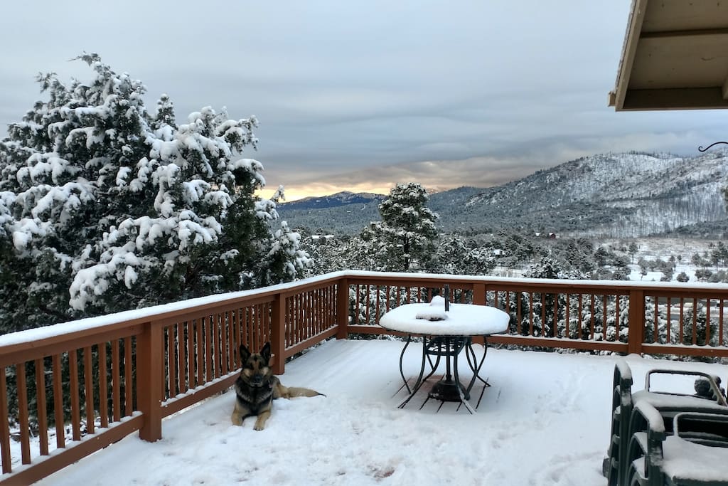 View from the hot tub