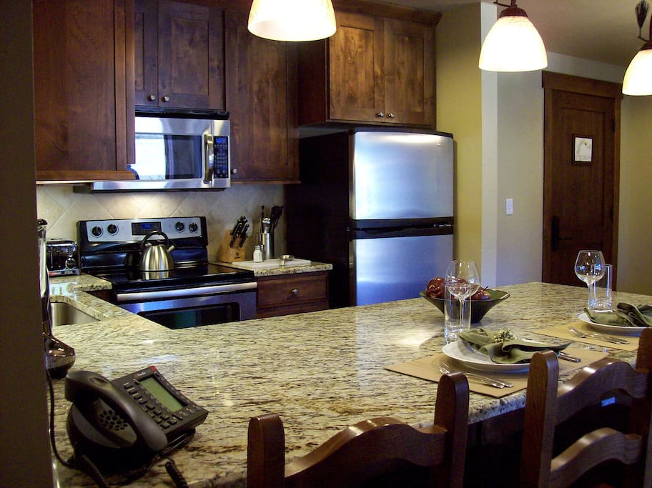 High end fully furnished kitchen