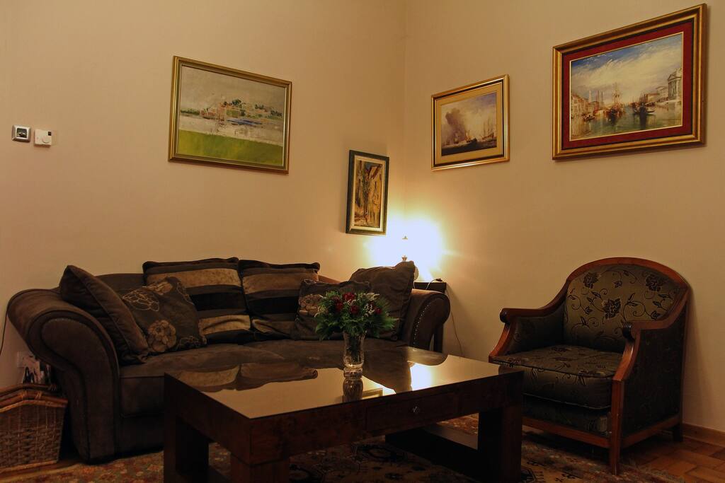Living room with sofa bed