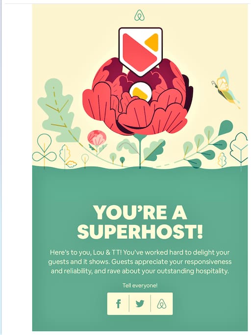 We are Superhosts you can trust.