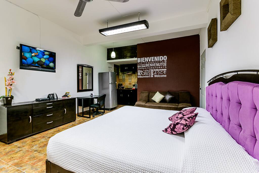 STUDIO! KingBed+SofaBed+Bath+A/C+WiFi in Downtown - Cozumel의 아파트에서 살아보기, Quintana Roo, 멕시코