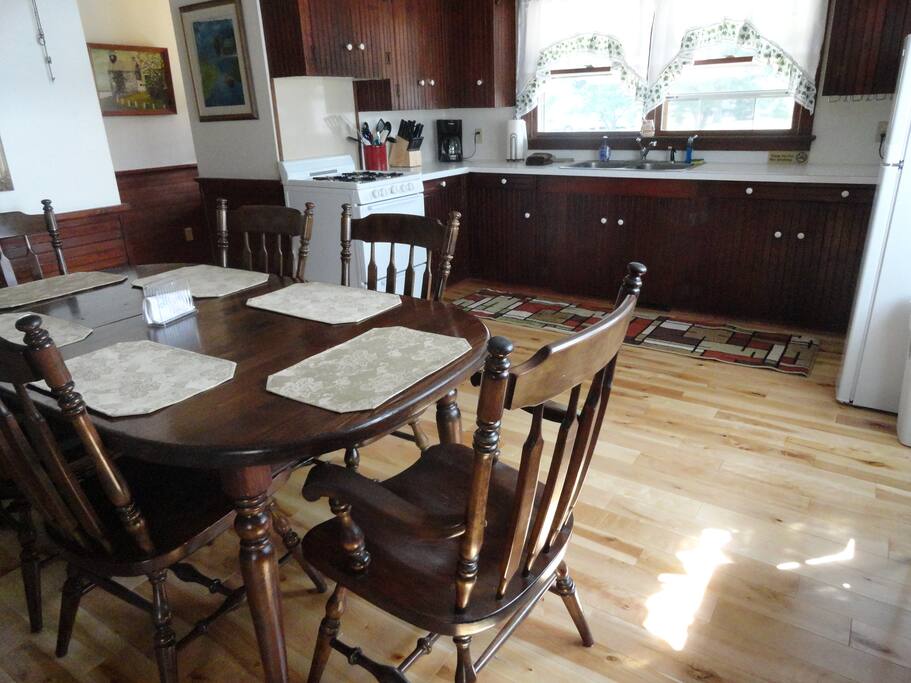 New Birch hardwood flooring installed in 2015.