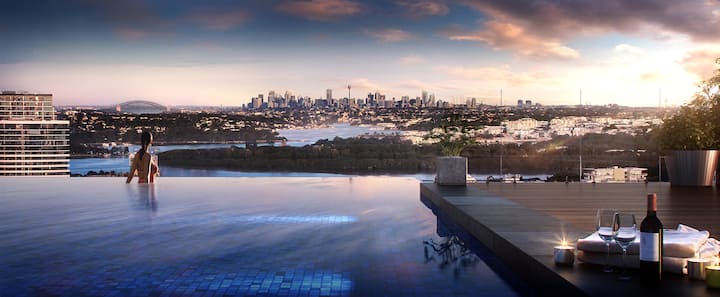Wentworth Point Oversized balcony view apartment