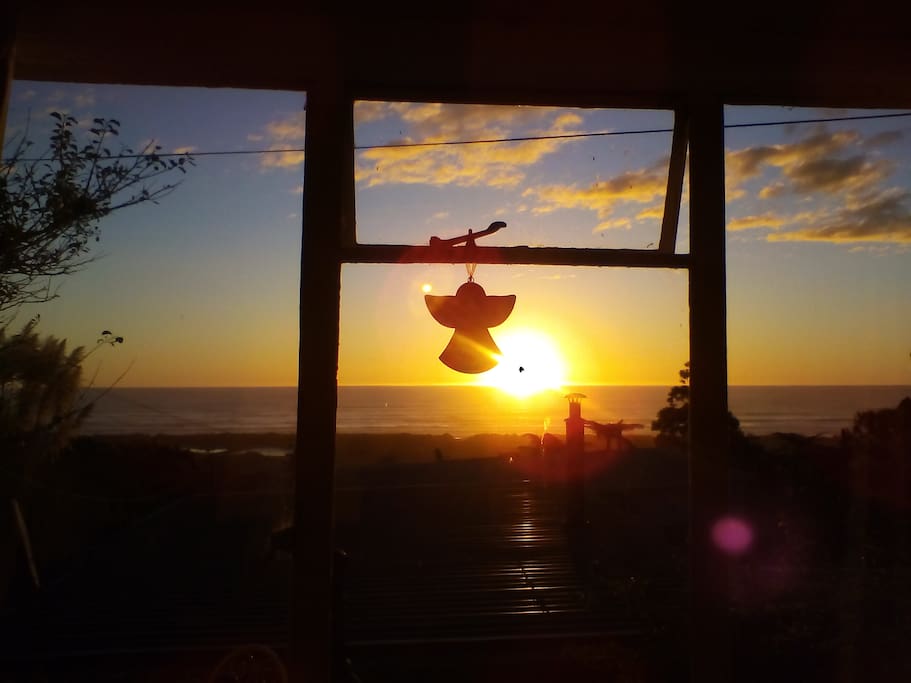 Sunset from bedroom window