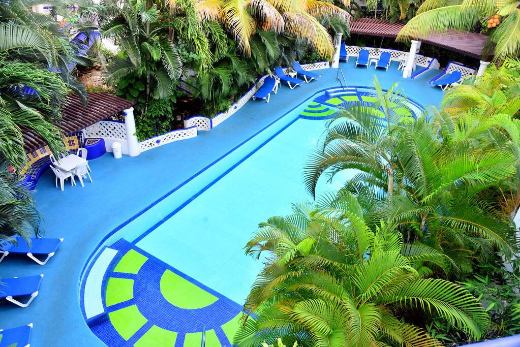 Pool side at Natz Ti Ha