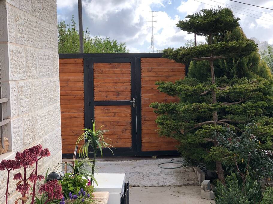 Main entrance gate for the house from inside.