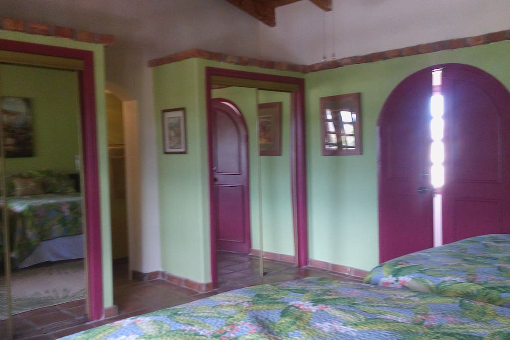 Doors to Hallway & Private Bathroom