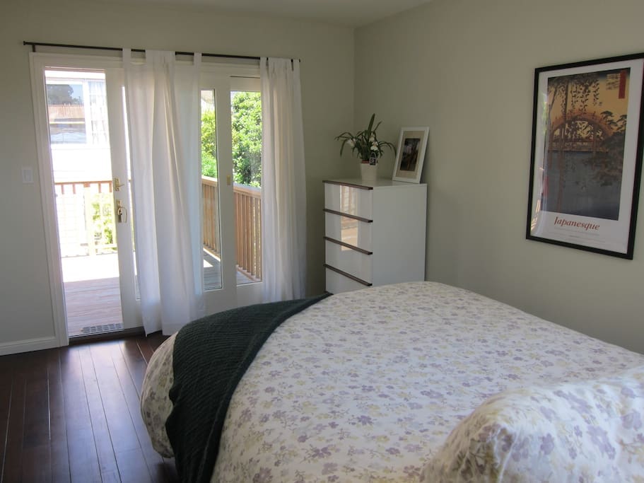 Private deck just outside bedroom