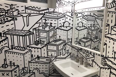 Street Art Basement Suite and Home Theater