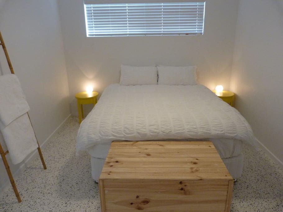 Separate Bedroom with Plush Queen pillowtop bed