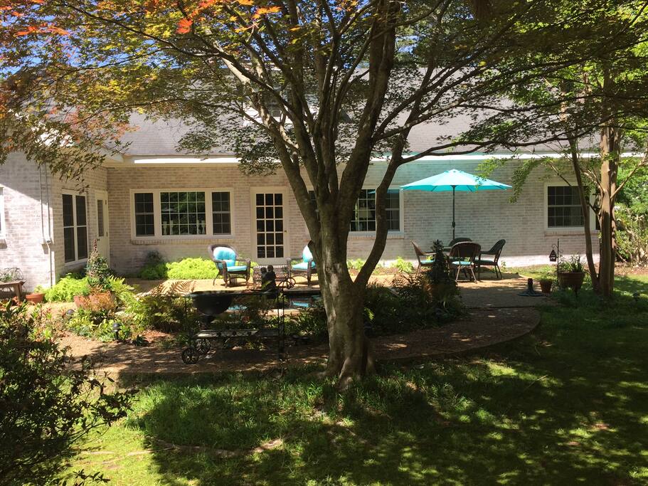 great backyard with grill
