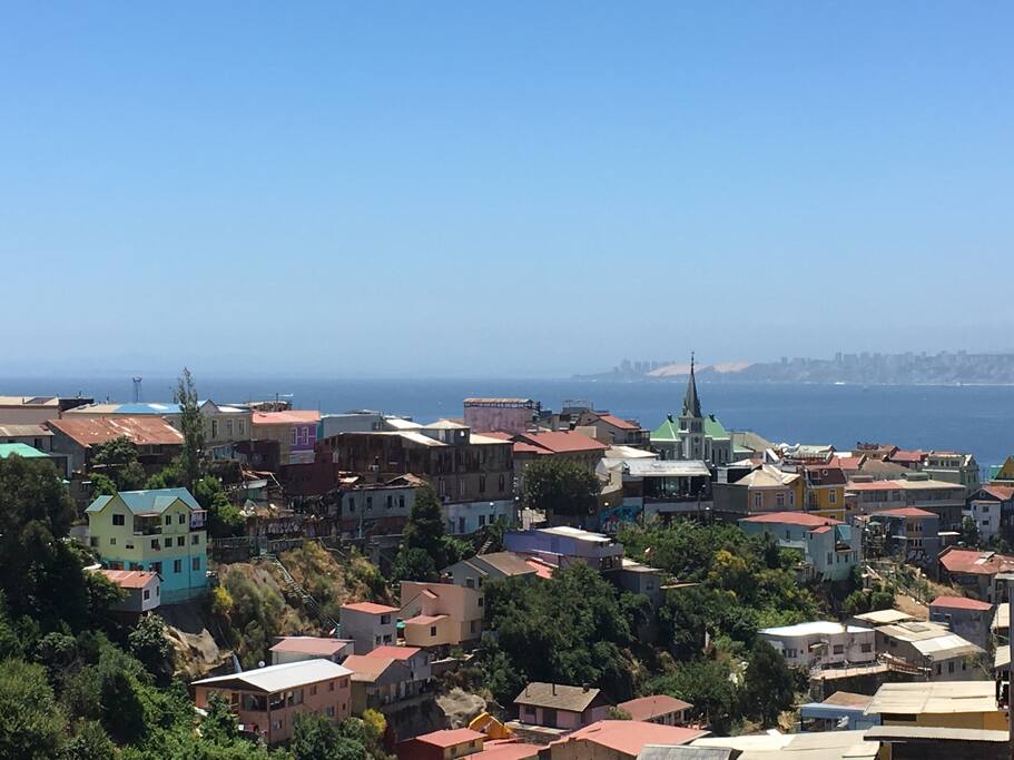 Vista desde la terraza privada del departamento