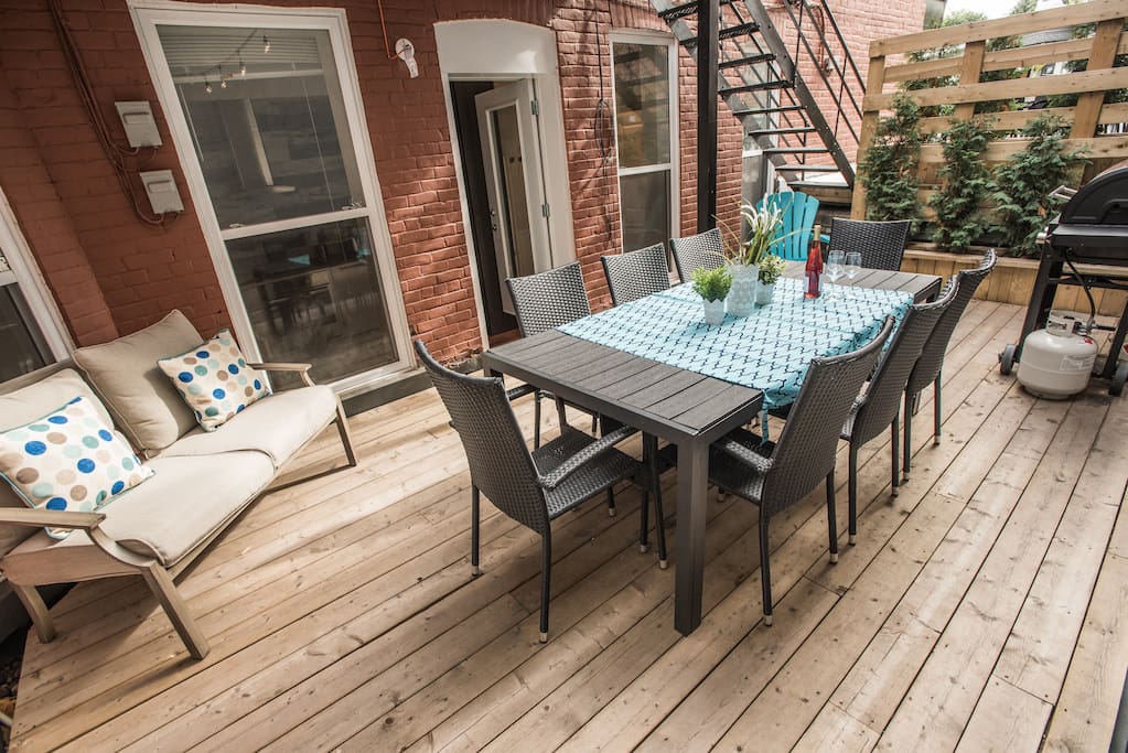 Your own private patio with BBQ!